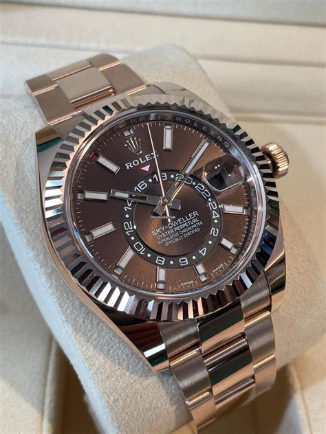 rolex dweller oro|2022 rolex sky dweller.